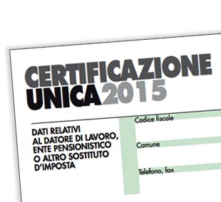 Nuove bozze dall'Agenzia delle Entrate di Certificazione Unica 2015