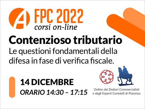 CONTENZIOSO TRIBUTARIO: corso online