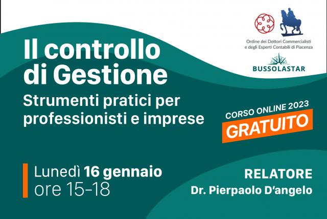 Il controllo di Gestione, strumenti pratici per professionisti e imprese