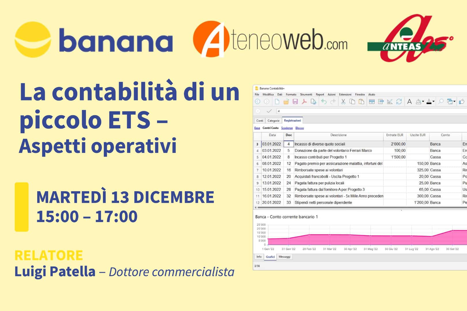 Registrazione video webinar La contabilità di un piccolo ETS