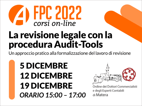 LA REVISIONE LEGALE CON LA PROCEDURA AUDIT-TOOLS: corso online